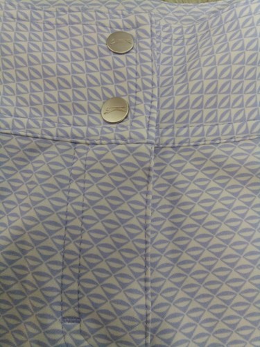 Slazenger Damen gebrauchte Triad bedruckte Golfshorts weiß lila dehnbar Größe 0. - Bild 3 von 10