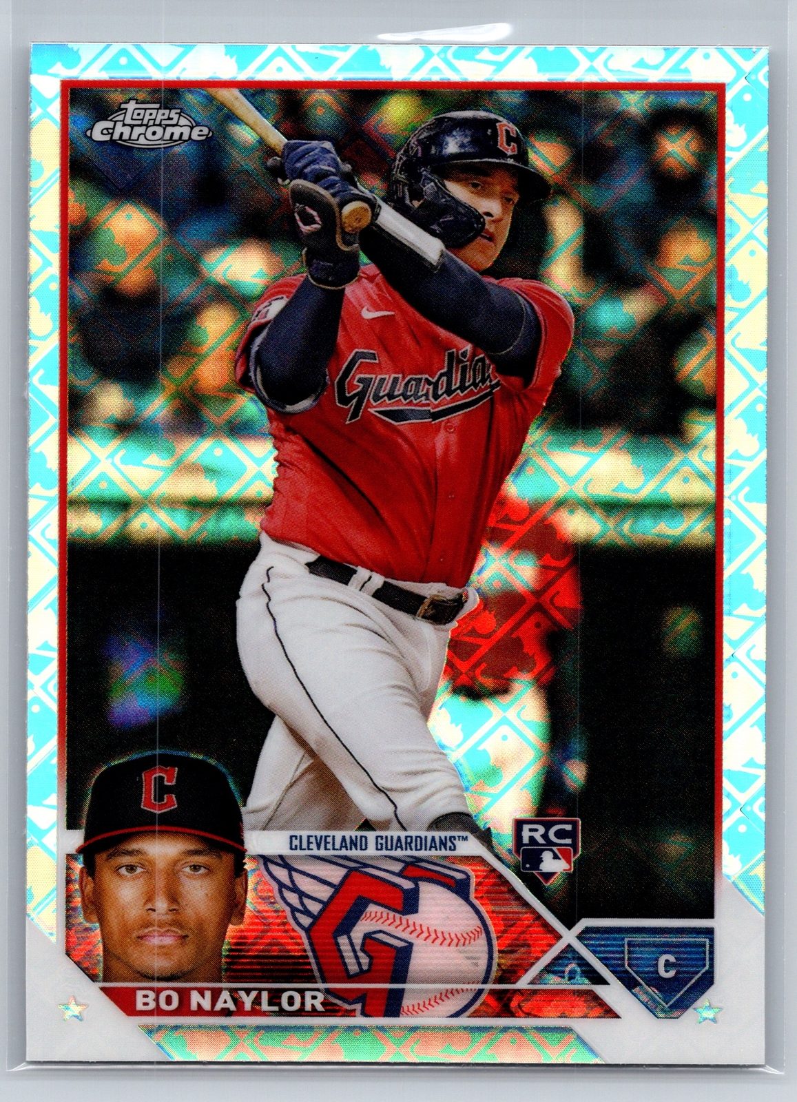 2023 Topps Chrome Logofractor Edition #54 Bo Naylor Prism Refractor