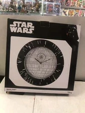 Ukonic UKONIC STAR WARS DEATHSTAR WALL CLOCK POOR CONDITION BOX DAMAGE ALL OVER