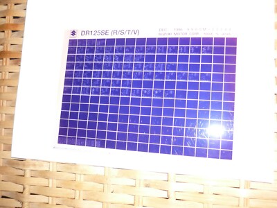 Suzuki DR125SE (R/S/T/V)  DEZ 1996 Microfiche Motorrad original ETK