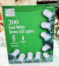 Home Accents 200 Count Cool White Dome LED Lights 58 ft Christmas Wedding Lights