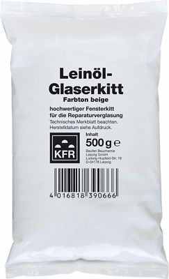 Lein?lkitt 0,5 kg Glaserkitt Fenster einglasen Holzfenster Fensterkitt Kitt