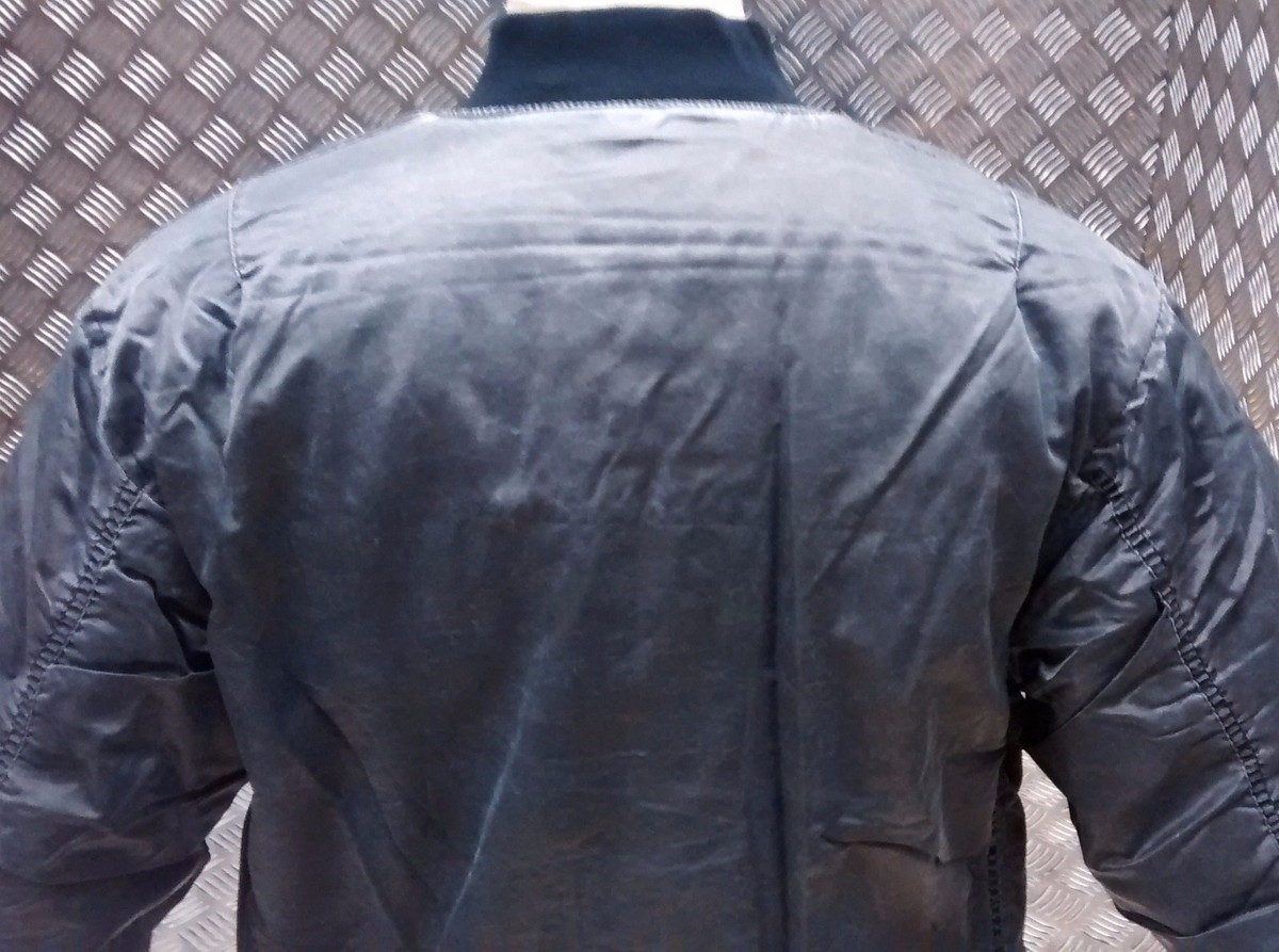 MA1 US Military Style Bomber Jacket MOD/Scooter/Bikers Black Stone