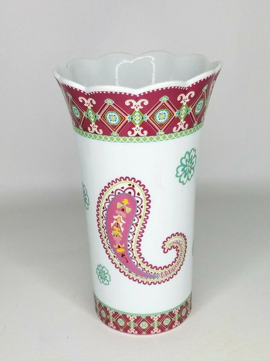 Andrea by Sadek, Vera Bradley, CAPRI MELON VASE, 8½ H., Perfect | eBay