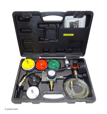 TRUCK COOLING SYSTEM PRESSURE TESTER KIT   heavy duty   big rig mechanic tools