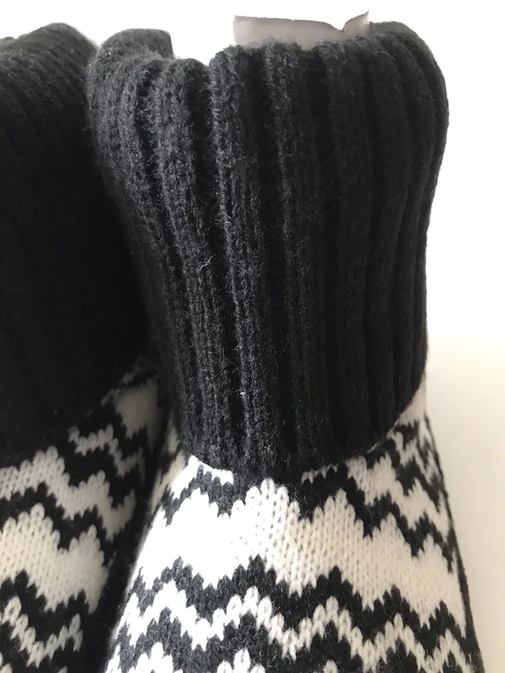 ZAPATILLAS JUNIOR'S ROXY NEGRO/BLANCO TEJIDO ONDA MACARRÓN PIEL SINTÉTICA FORRADAS TALLA 8 NUEVAS CON ETIQUETAS Foto 3 de 4