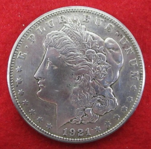 1921 S San Francisco Morgan Silver Dollar - AU - Circulated - Actual Coin P14