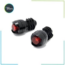 Image of Cateye Orb Bar End Front & Rear Cycle Light Set Road Gravel Commuter Safety
