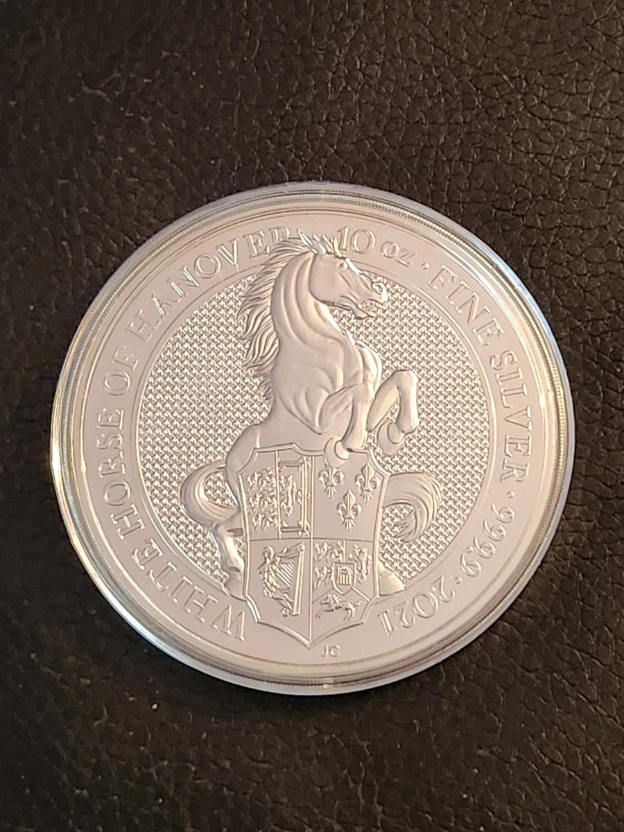 UK Queen's Beast Silver Bullion Coins 10 oz Precious Metal Content