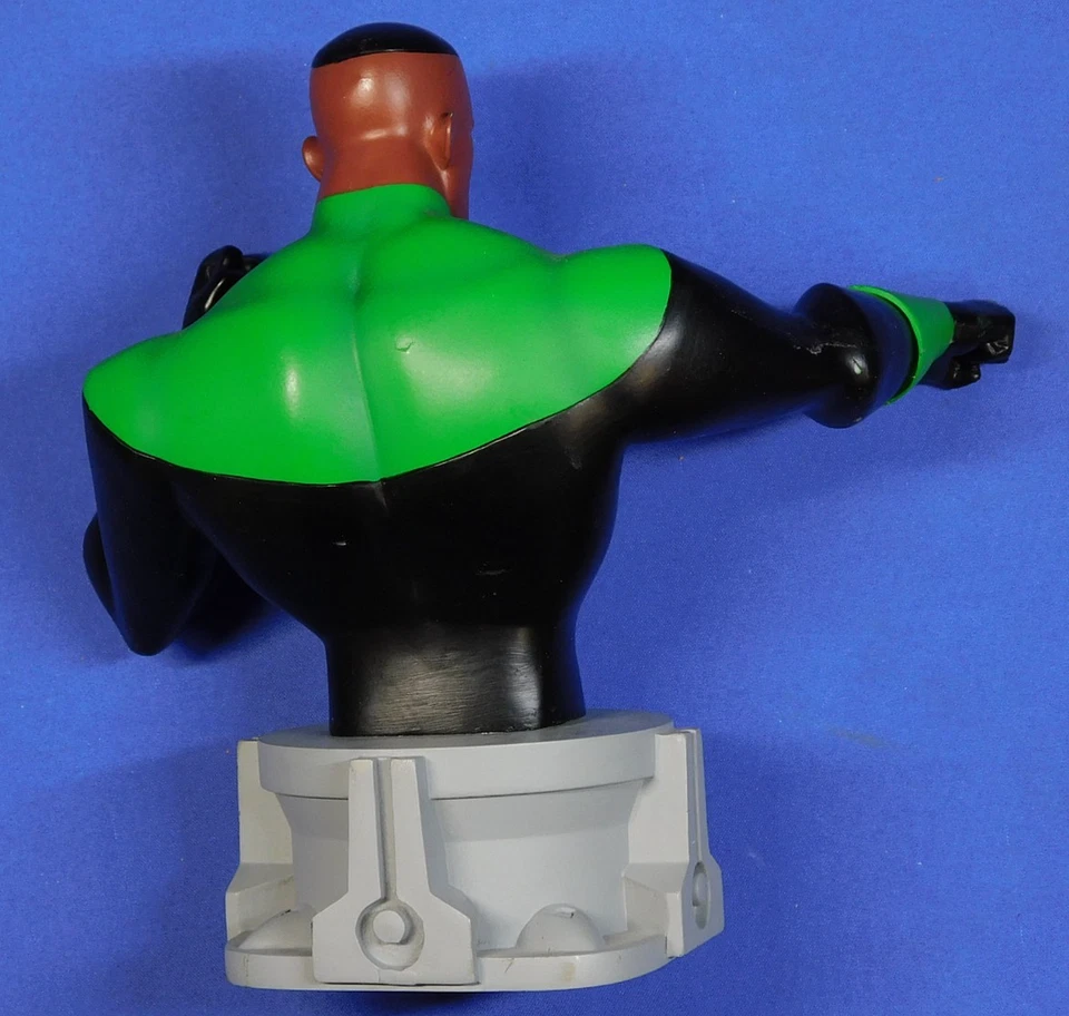 DC LIGA DE LA JUSTICIA LINTERNA VERDE BUSTO DE RESINA ANIMADO DIAMANTE SELECCIONAR Foto 3 de 4