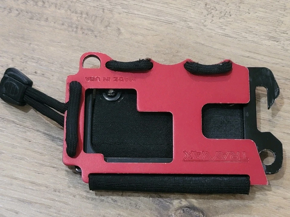 Trayvax Wallet Red & Black Made in USA - Image 2 of 4