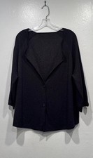 Unbranded Black Sparkle Two Button Cardigan W...