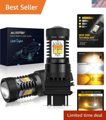 3157 Switchback LED Turn Signal Bulbs, 3157 LED Bulb White and Amber Dual Col...