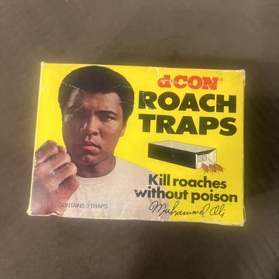 d-Con Roach Traps Vintage Muhammed Ali Factory Sealed Contents