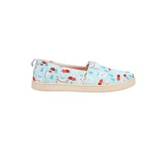 TOMS Alpargata Slip On Youth Girls Blue Flats Casual 10017544T