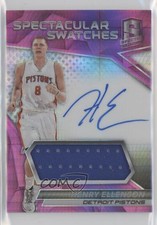 2016-17 Panini Spectra Spectacular Swatch Pink 33/49 Henry Ellenson Auto s3g