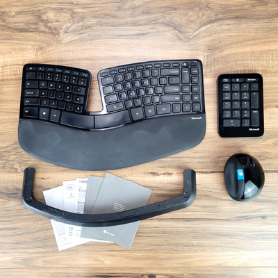 Microsoft Sculpt Wireless Ergonomic Keyboard, Keypad, & Mouse with Dongle