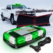 12 Inch Roof Top Strobe Lights 48led Hazard Light Emergency Green Mix White