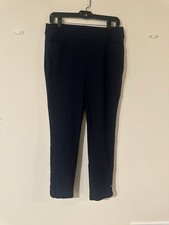 Chicos Blue Pull On Ankle Pants Size 1 8
