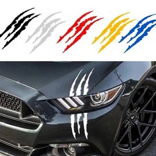Monster Claw Scratch Decal Reflective Sticker For Car Headlight Decor Us Monster Claw Scratch Decal Reflective Sticker For Car Headlight Decor Us
