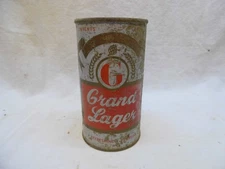 GRAND LAGER FLAT TOP BEER CAN~GRAND LAGER BRG, ST CHARLES, MO