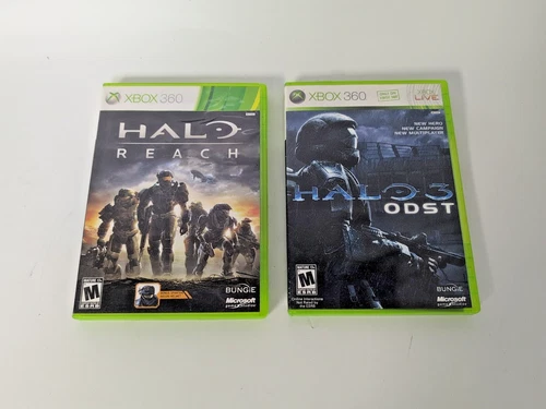 LOT OF 2 XBOX 360- HALO 3 ODST - HALO REACH