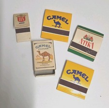 5x Vintage Streichholzschachtel Streichholzbriefe  Camel Lux Atika