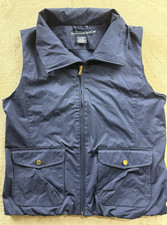 Ralph Lauren Golf Vest Women's Size Large Water Repellent Navy Banded Bottom