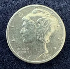 1943 Mercury Dime, silver, beautiful coin, luster, INV:2205,Combined shipping