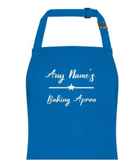 KIDS PERSONALISED Baking Apron BLUE or PINK Print Kids Chefs Hat / Apron Set