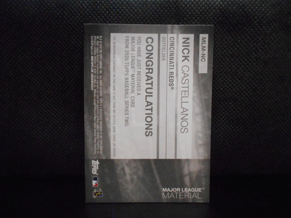 2020 Topps - Major League Material Series 2 #MLM-NC - Nick Castellanos - Image 2 of 2