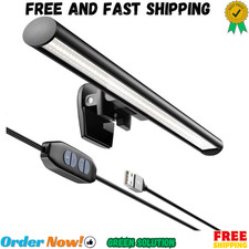 Black Portable Laptop Monitor Light Bar USB Computer Screen Lamp