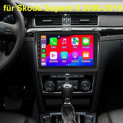 Für Skoda Superb 2 3T 2008-2015 10'' Carplay 2+64GB Android15 Autoradio Navi RDS