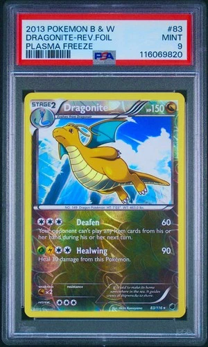 Dragonite 83/116 Plasma Freeze Reverse Holo Pokemon 2013 PSA 9