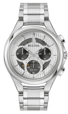 BULOVA 96A301 Uhr, Herren, Chrono, Edelstahl CURV