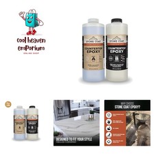 1/2 Gal Clear Epoxy Resin Kit - Scratch  Heat Resistant for Kitchen Countertops
