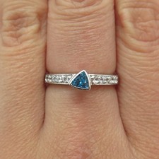 Vintage Art Deco Style Lab Created Diamond Engagement 925 Sterling Silver Ring