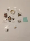 Mixed vintage costume jewelry lot earrings necklace bracelet watch ring brooch