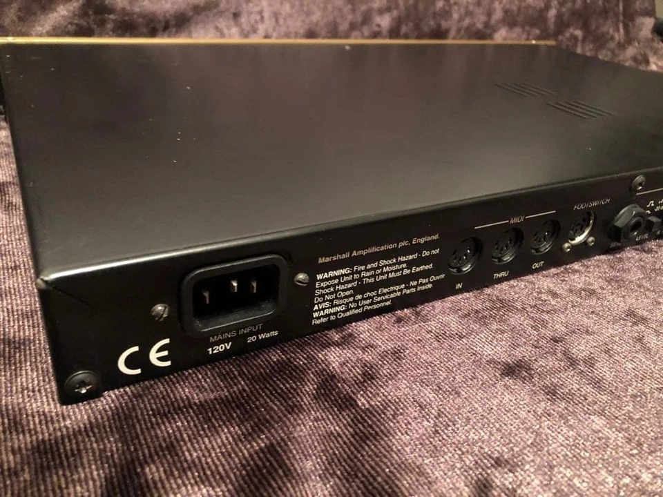 Marshall JMP-1 Valve MIDI Pre-Amp Guitar Effect Rack Used Ships from Japan - Image 2 of 4