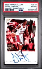 2000 TOPPS GALLERY GALLERY SIGNATURES #GS-SF STEVE FRANCIS PSA 8 AUTO