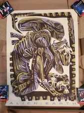 SDCC 2025 Mondo Alien Earth Poster Pam Wishbow #1064/1755 Exclusive Rare 18x24