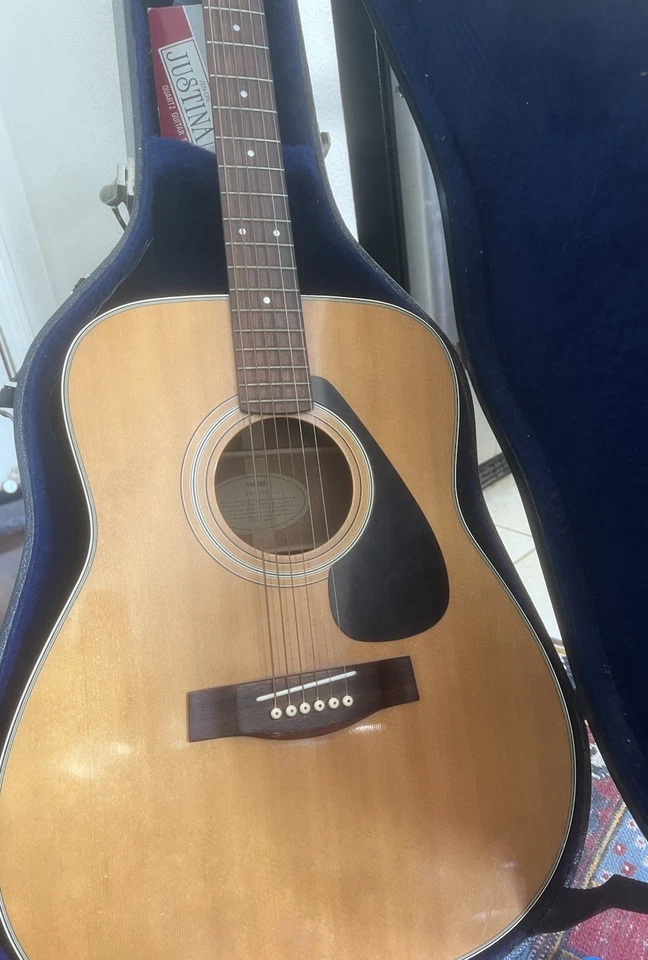 Yamaha FG-335 Dreadnought Acoustic Guitar Late 70's Yamaha W/ Hard Case Nice - Image 2 of 4