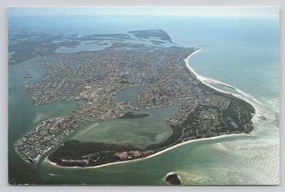 Marco Island FL Aerial View Collier County ReMax Postcard