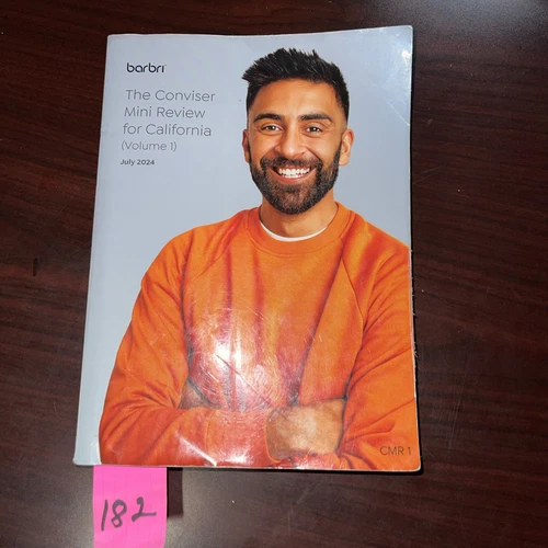 2024 BARBRI CALIFORNIA The CONVISER Mini Review Vol 1 Acceptable~Marked