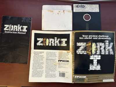 Zork I Infocom Folio Edition Commodore 64 C64 5.25  Disk Manual Complete