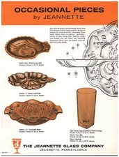 Vintage Jeannette Marigold Iridescent Carnival Glass "Doric"  Clover Shaped Dish