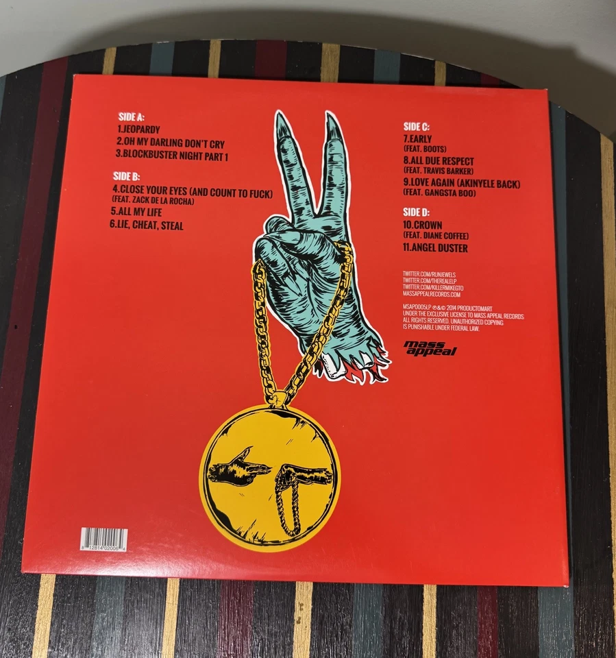 Run the Jewels 2 180 gram 2x Teal Vinyl Gatefold Mass Appeal - Image 2 of 4