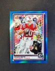 2025 Donruss Optic Drake Maye Aqua Prizm HOLO #47 Patriots #d 343/349