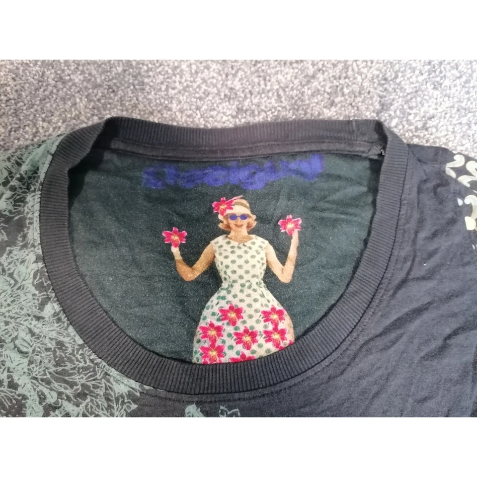 Desigual Camiseta Larga Vestido Pequeño Multicolor Cuello Redondo Mujer - Imagen 4 de 4