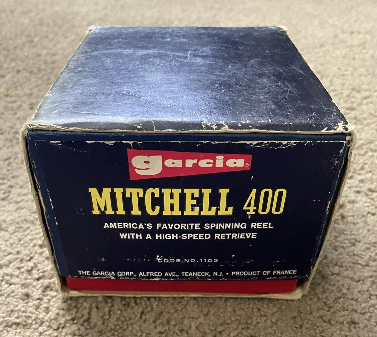 Garcia Mitchell 400 Fishing Reel - Vintage Spinning With Box Garcia Mitchell 400 Fishing Reel - Vintage Spinning With Box